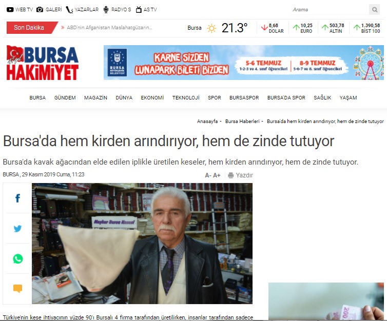 İpek Kese Bursa Hakimiyet Haberi